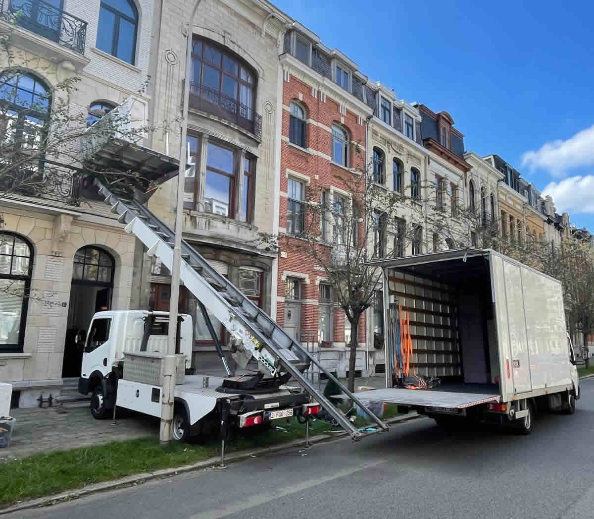 Antwerpen verhuizen ladderlift verhuis verhuisfirma antwerpen met ladderlift