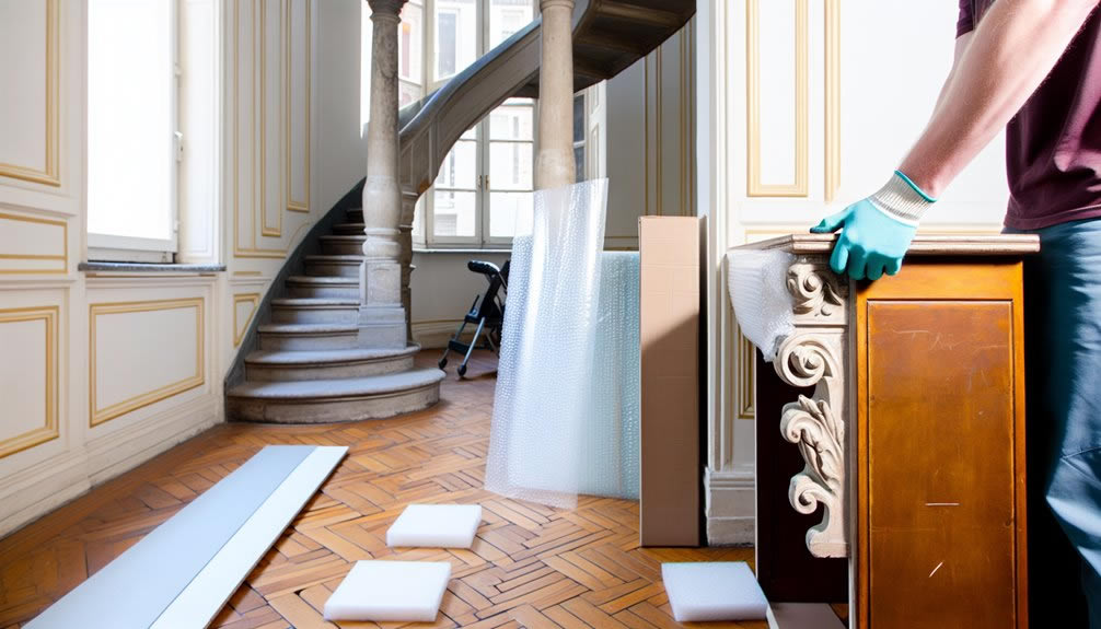Meubels verhuizen via smalle trappen in historische gebouwen in Antwerpen