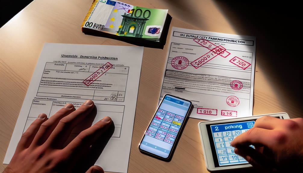 Parkeerverbodborden die worden geplaatst voor een verhuizing in Antwerpen