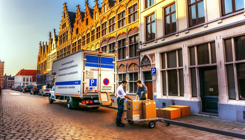 Family organizing visas and documents for an international move from Antwerp